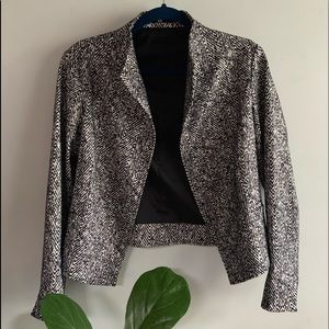 Jarbo Navy & White Chevron Blazer